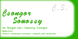 csongor somossy business card
